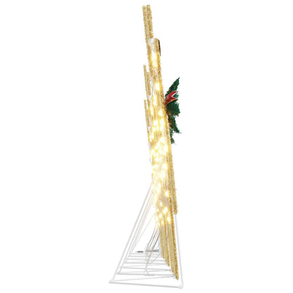 LED Reindeers 7 pcs Gold Fabric