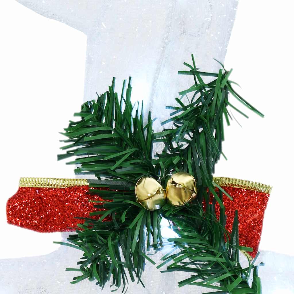 LED Reindeers 6 pcs White Fabric