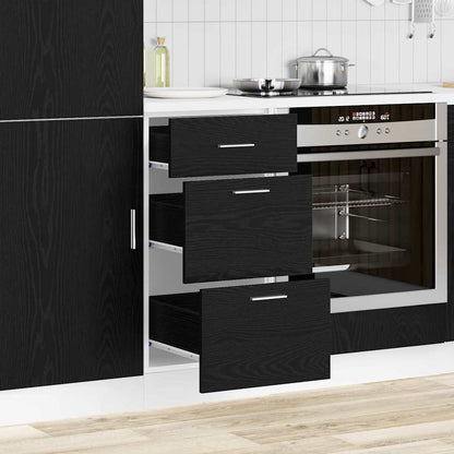 Kitchen Base Cabinet Black Oak 40 x 46 x 81.5 cm
