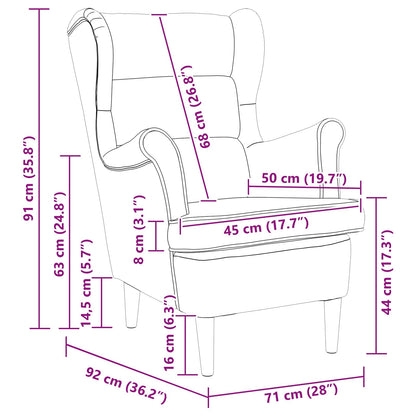 Armchair Black Velvet