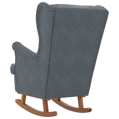 Rocking Chair with Cushion Dark Grey 92 x 71 x 100 cm Plywood