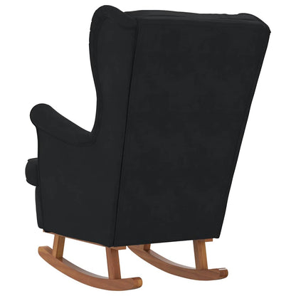 Rocking Chair with Cushion Black 92 x 71 x 100 cm Plywood