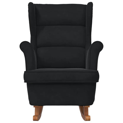 Rocking Chair with Cushion Black 92 x 71 x 100 cm Plywood