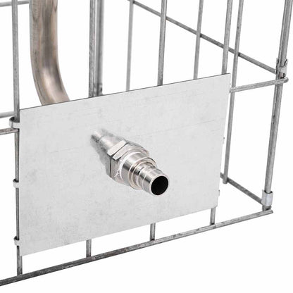 Gabion Faucet Silver 26 x 25 x 50 cm Stainless Steel