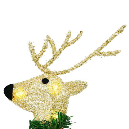 LED Reindeers 3 pcs Warm White Fabric