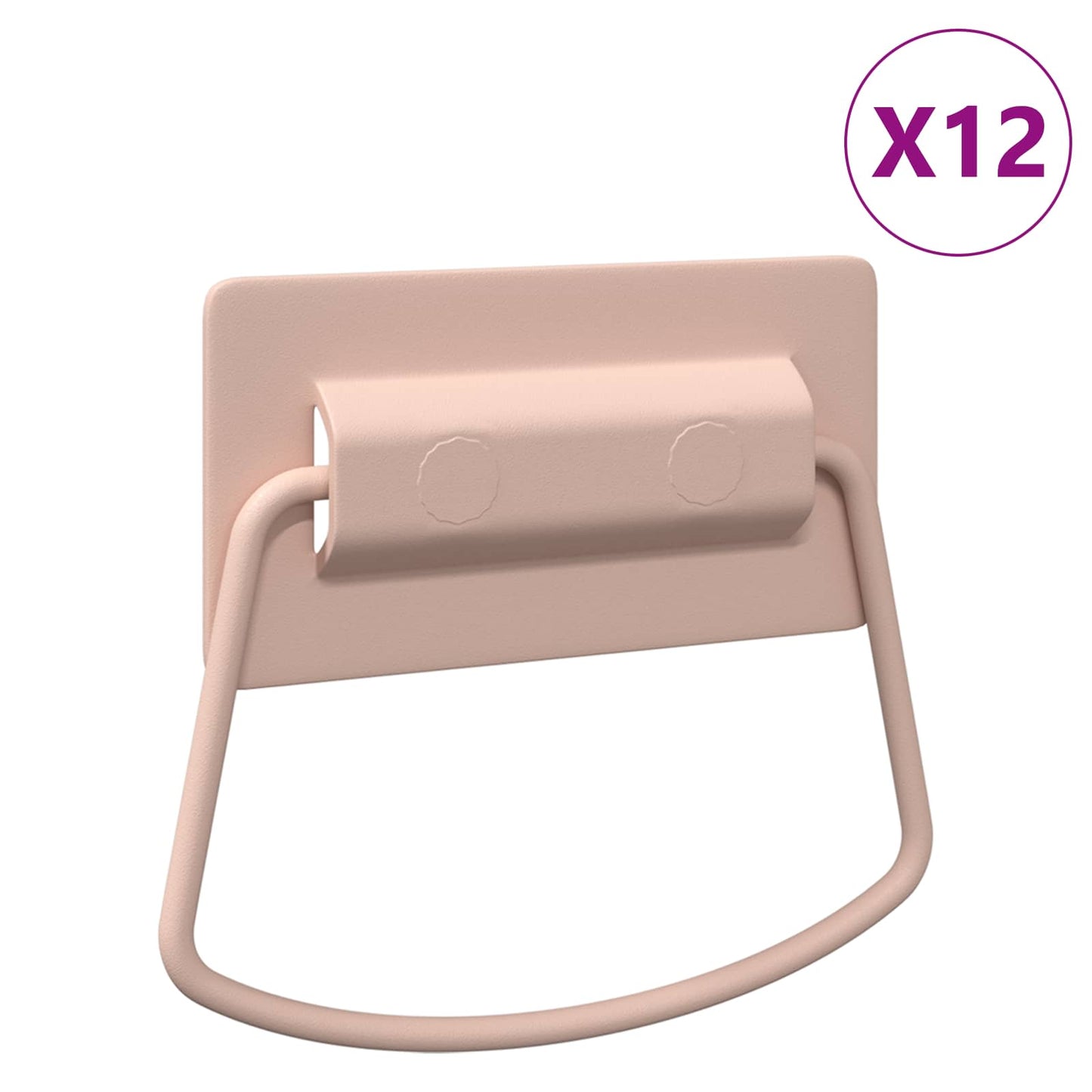 Cabinet Handles 12 pcs Pink 85 x 45 mm Metal