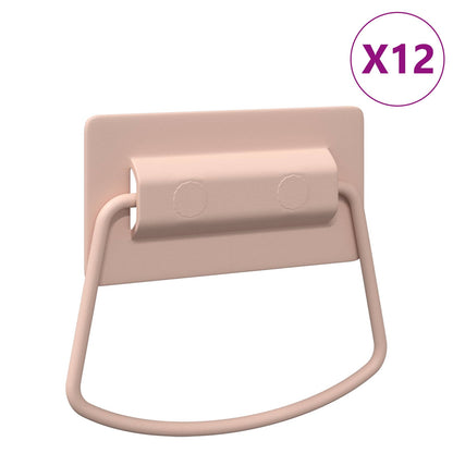Cabinet Handles 12 pcs Pink 85 x 45 mm Metal