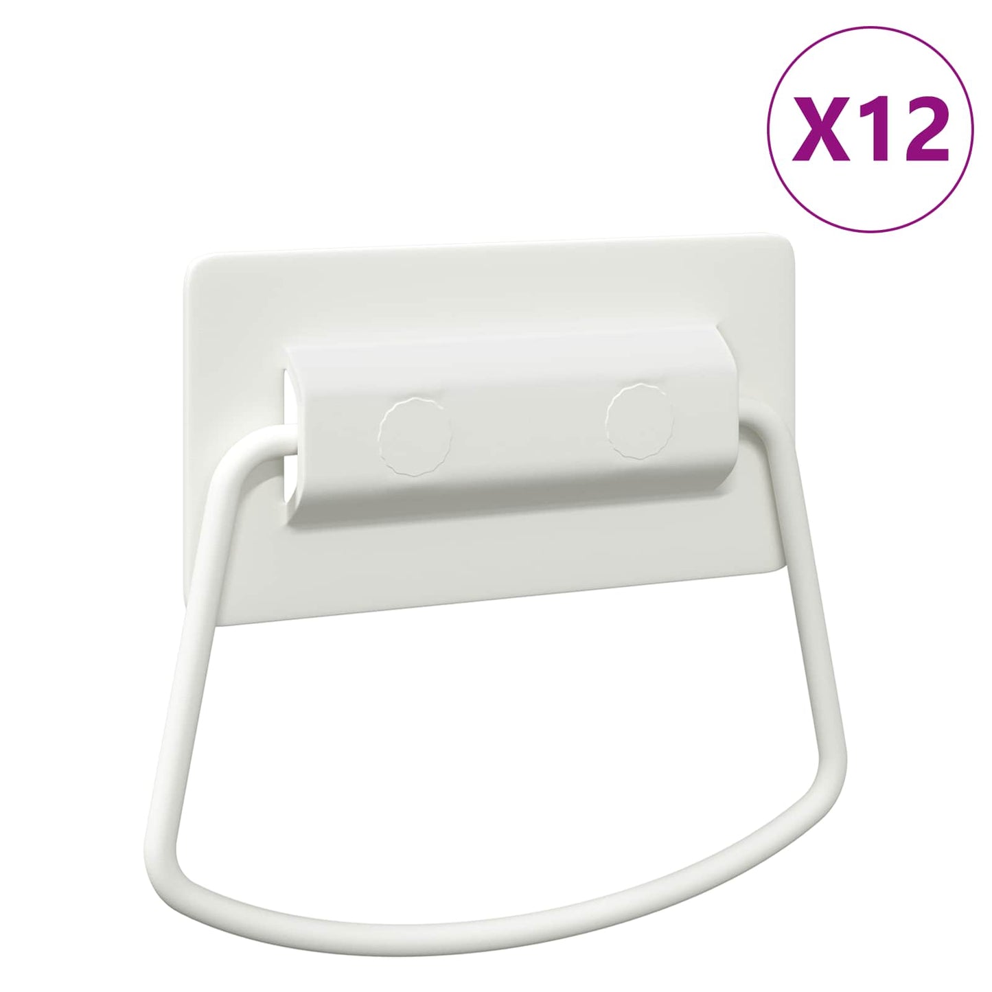 Cabinet Handles 12 pcs White 85 x 45 mm Metal