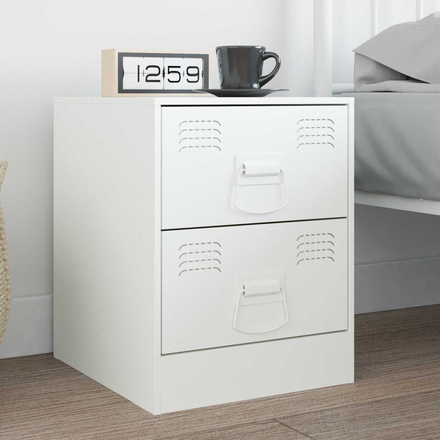 Cabinet Handles White 85 x 45 mm Metal