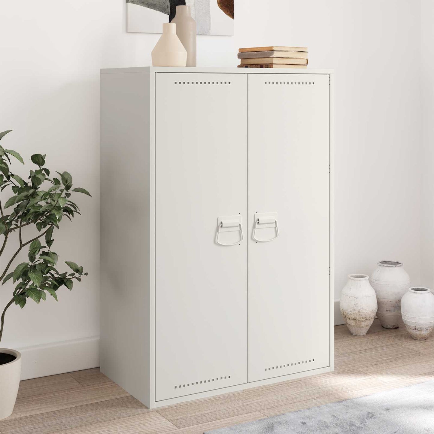Cabinet Handles White 85 x 45 mm Metal