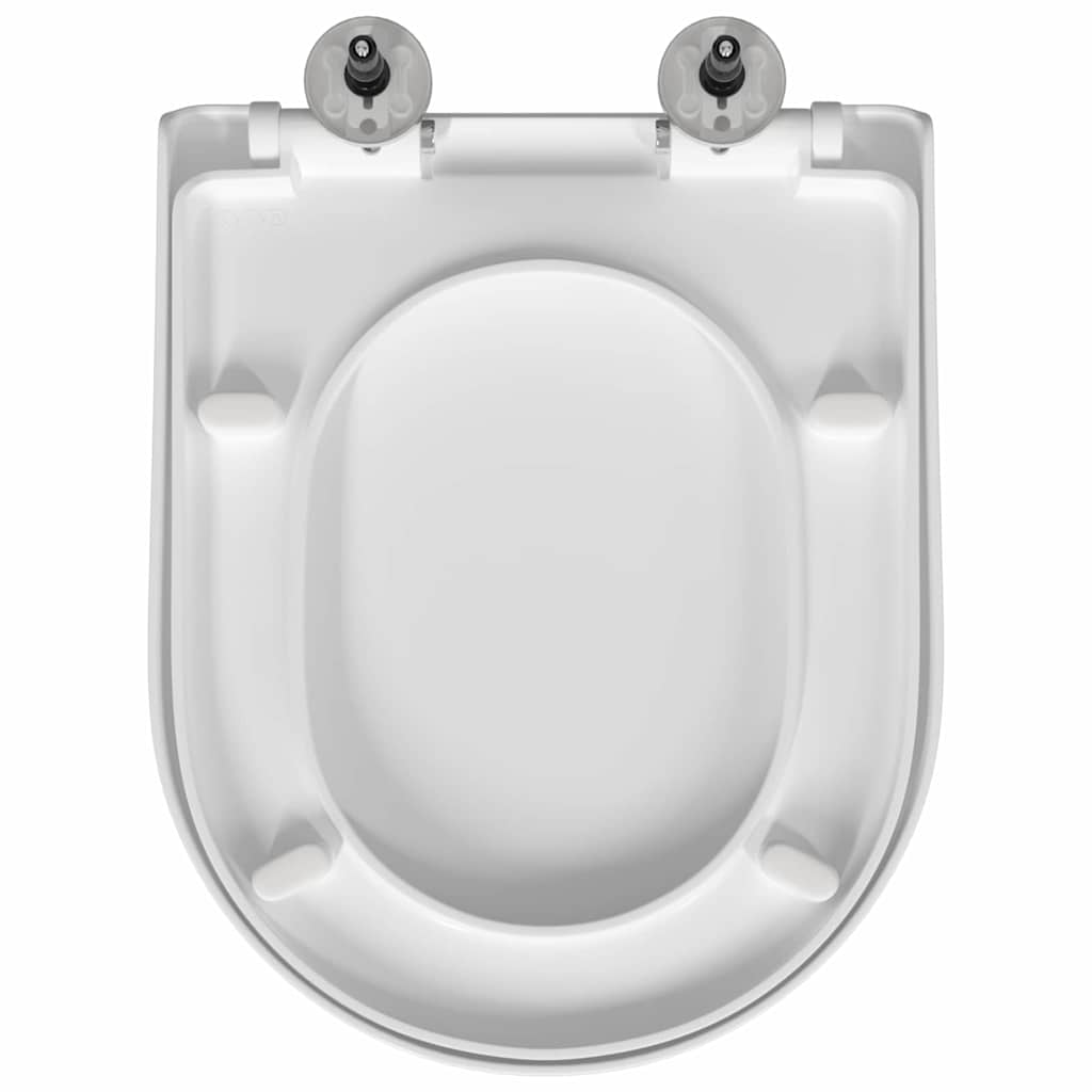 Toilet Seat Adjustable White 48 x 36.5 x 4.5 cm Polypropylene