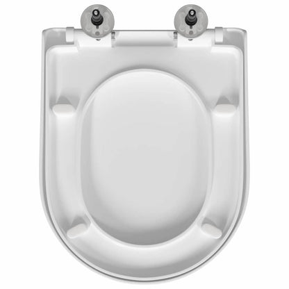 Toilet Seat Adjustable White 48 x 36.5 x 4.5 cm Polypropylene