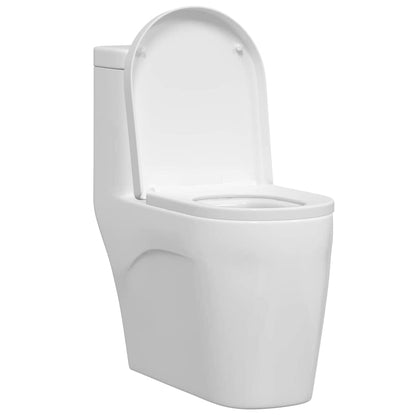 Toilet Seat Adjustable White 48 x 36.5 x 4.5 cm Polypropylene