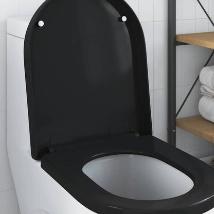 Toilet Seat Adjustable Black 48 x 36.5 x 4.5 cm Polypropylene