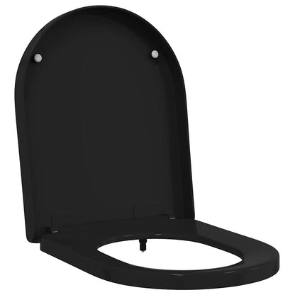 Toilet Seat Adjustable Black 48 x 36.5 x 4.5 cm Polypropylene