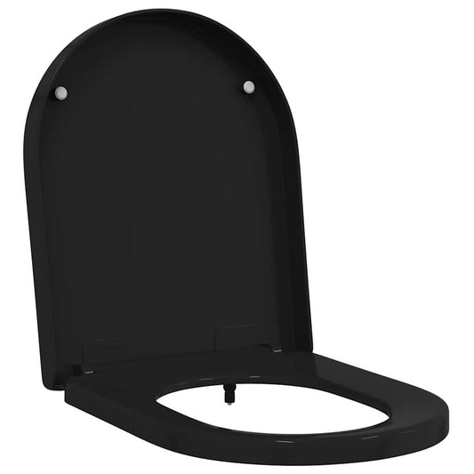 Toilet Seat Adjustable Black 48 x 36.5 x 4.5 cm Polypropylene