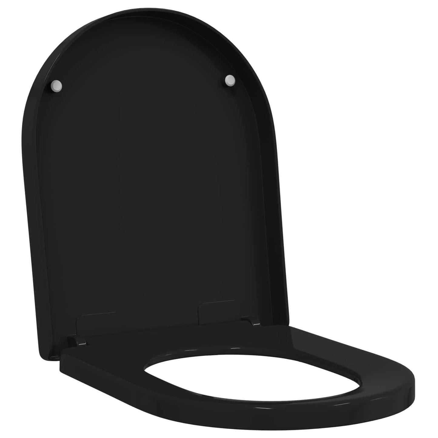 Toilet Seat Adjustable Black 48 x 36.5 x 4.5 cm Polypropylene