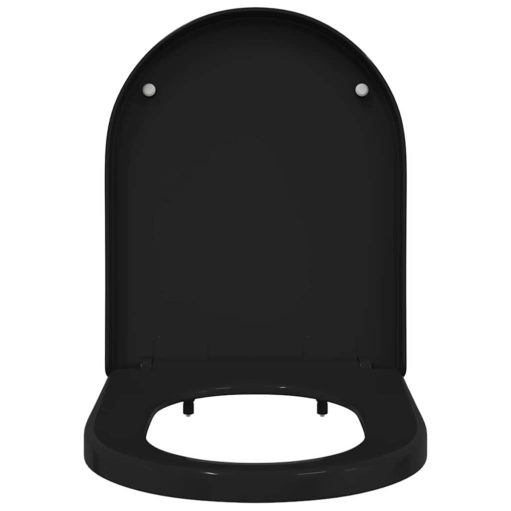 Toilet Seat Adjustable Black 48 x 36.5 x 4.5 cm Polypropylene