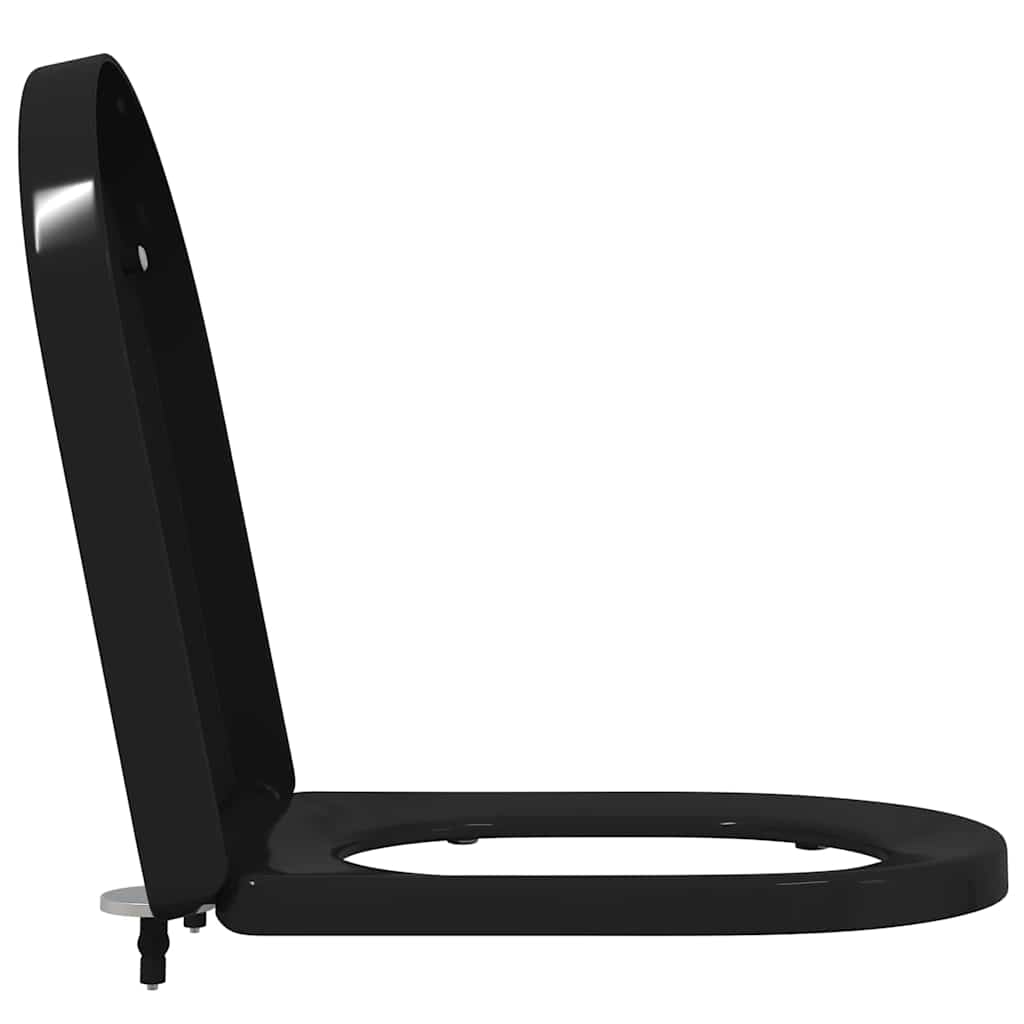 Toilet Seat Adjustable Black 48 x 36.5 x 4.5 cm Polypropylene