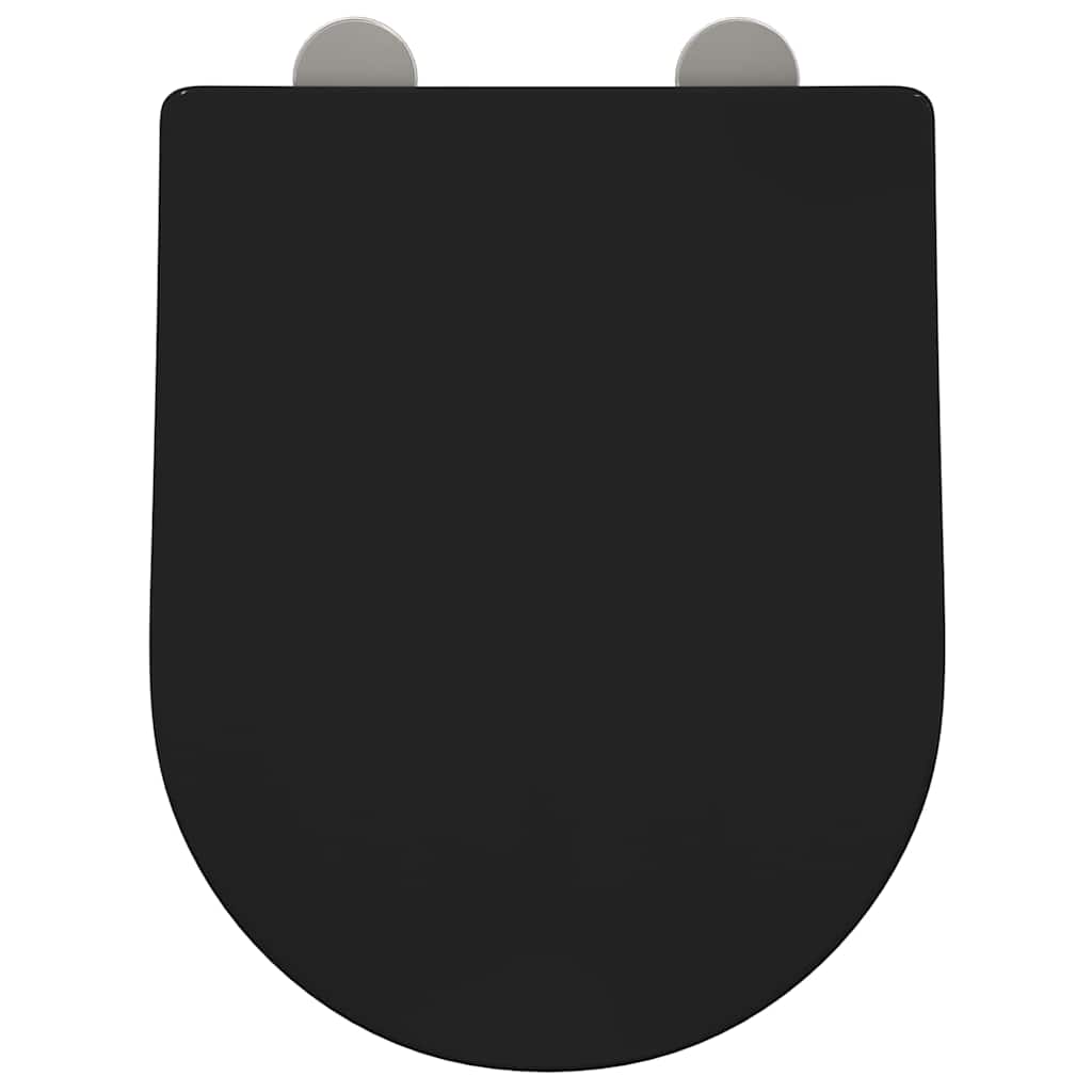 Toilet Seat Adjustable Black 48 x 36.5 x 4.5 cm Polypropylene