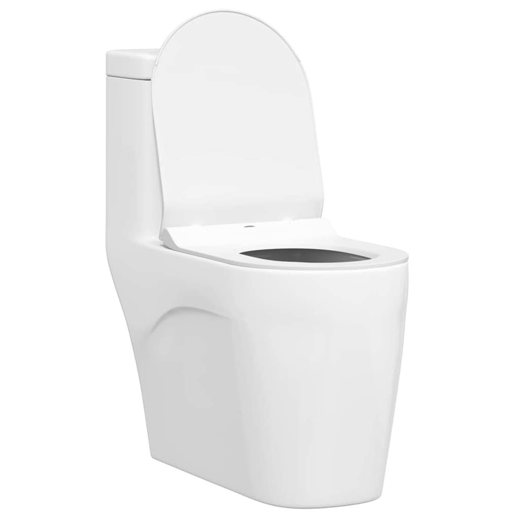 Toilet Seat Adjustable White 50 x 36.5 x 5 cm Polypropylene