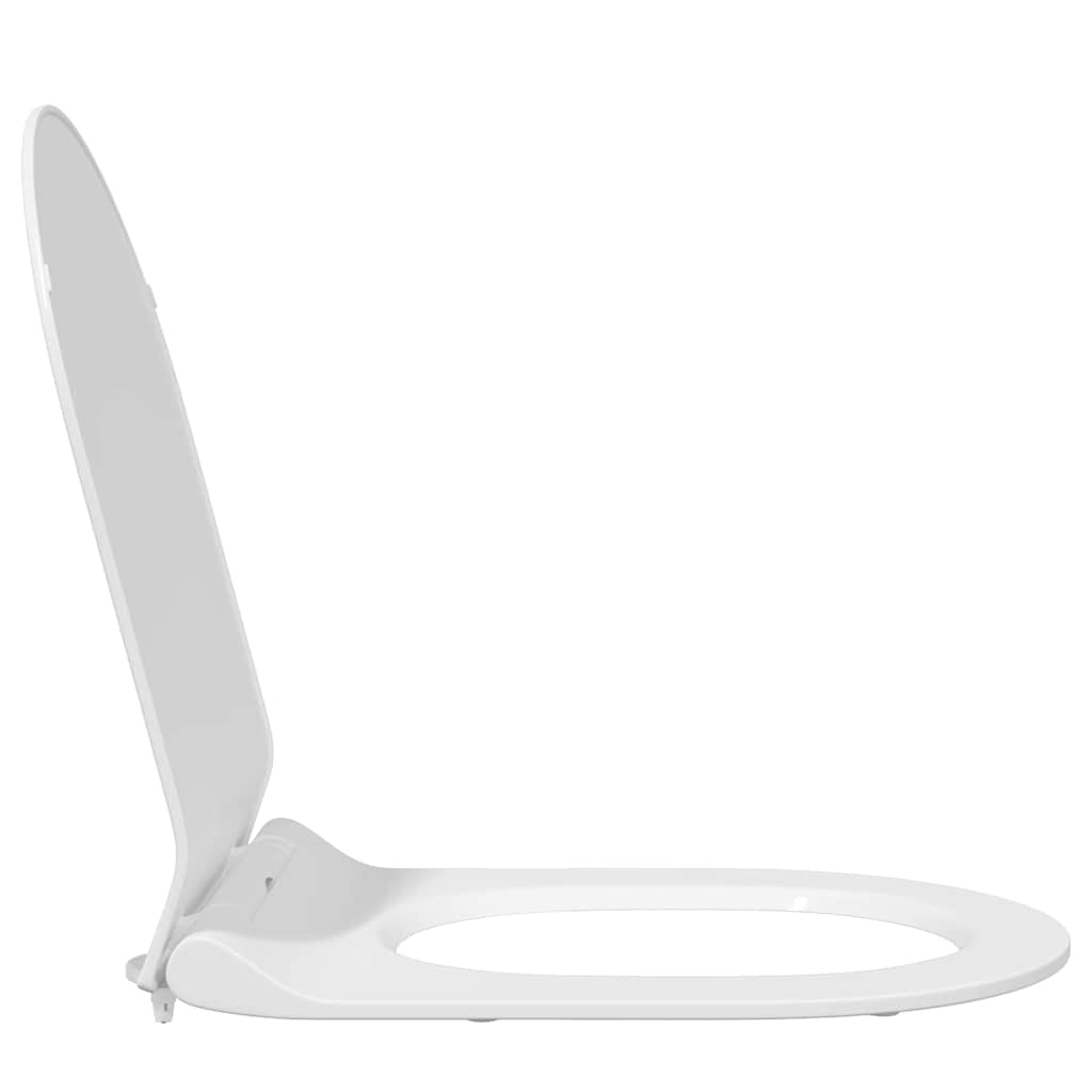 Toilet Seat Adjustable White 50 x 36.5 x 5 cm Polypropylene