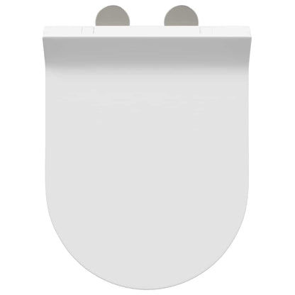 Toilet Seat Adjustable White 50 x 36.5 x 5 cm Polypropylene