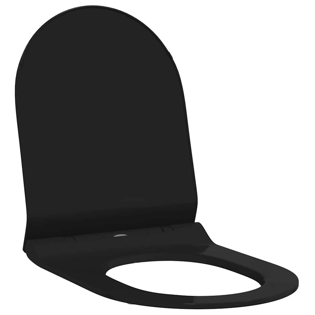Toilet Seat Adjustable Black 50 x 36.5 x 5 cm Polypropylene