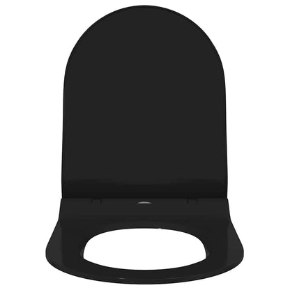 Toilet Seat Adjustable Black 50 x 36.5 x 5 cm Polypropylene