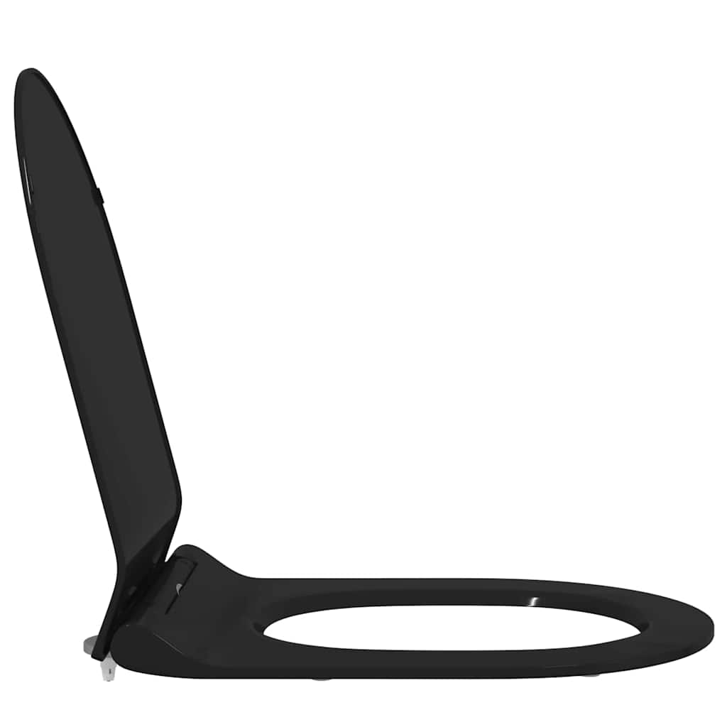 Toilet Seat Adjustable Black 50 x 36.5 x 5 cm Polypropylene