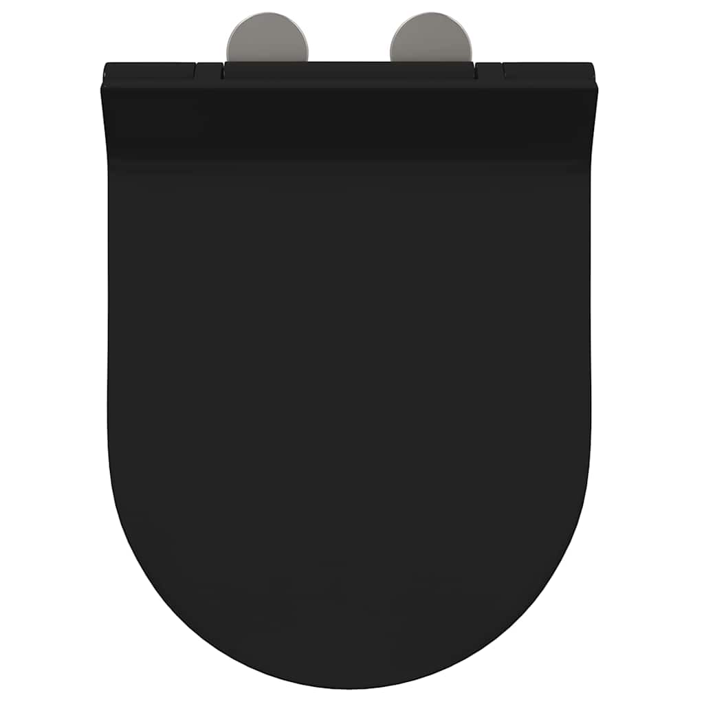 Toilet Seat Adjustable Black 50 x 36.5 x 5 cm Polypropylene