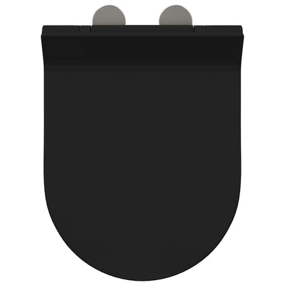 Toilet Seat Adjustable Black 50 x 36.5 x 5 cm Polypropylene