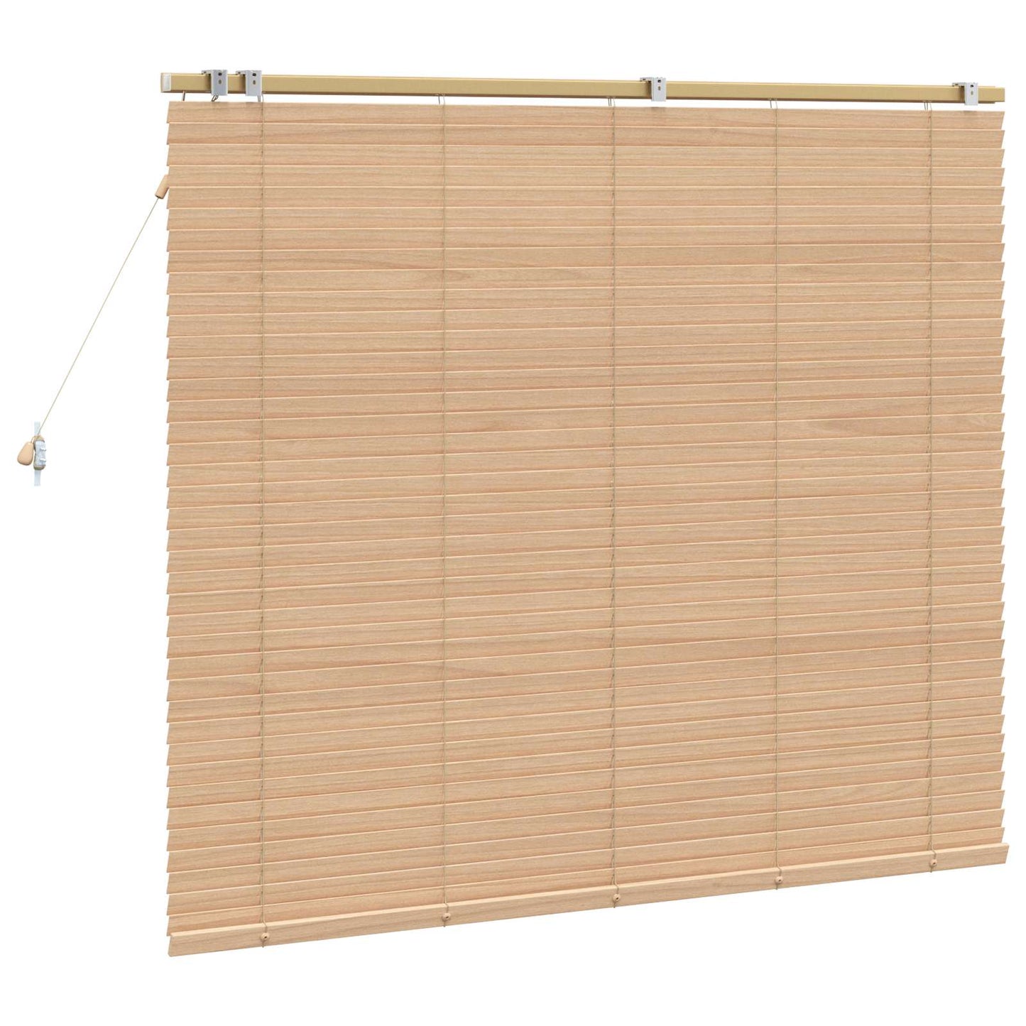 Venetian Blind Oak Look 145 x 130 cm 35 mm Solid Paulownia Wood