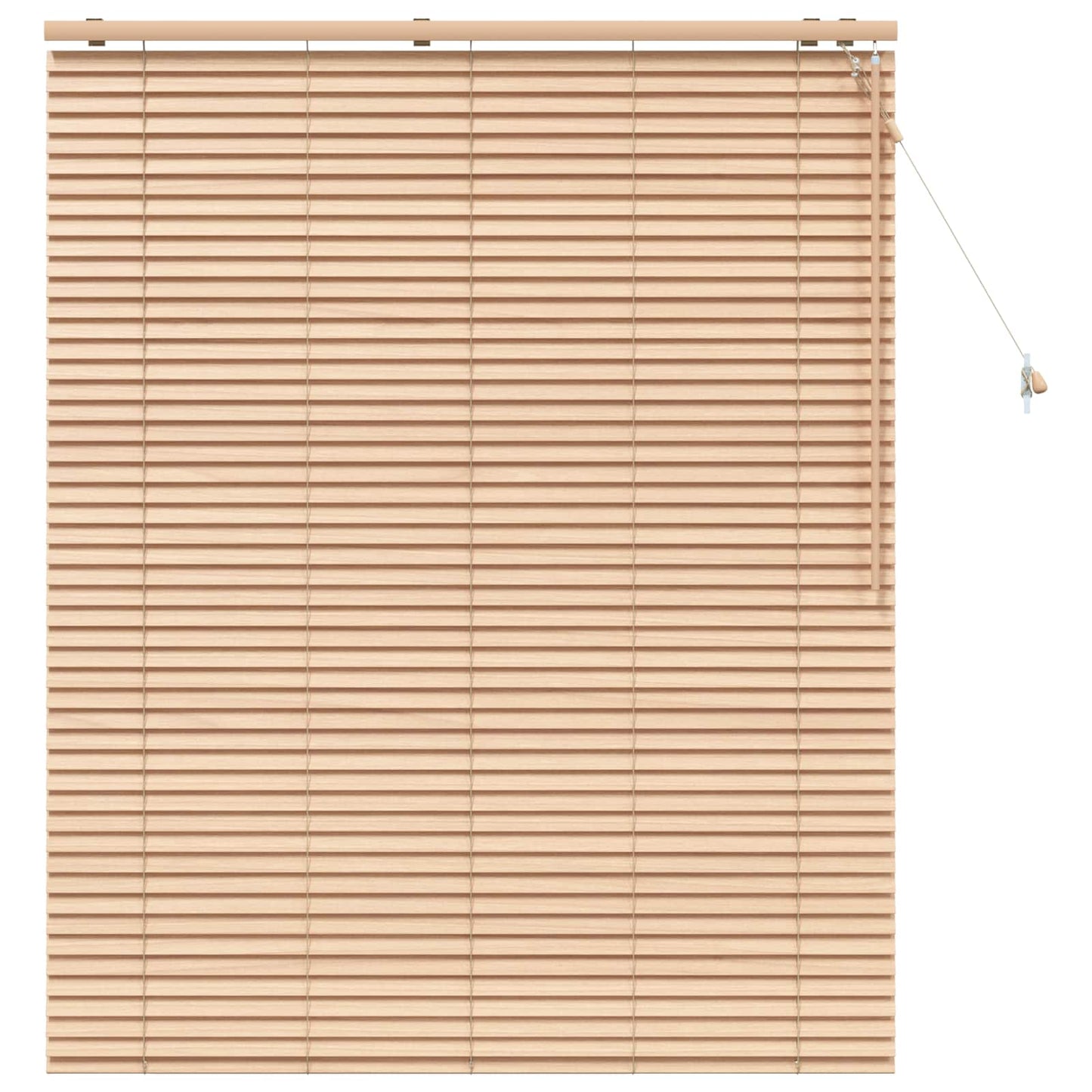 Venetian Blind Oak Look 125 x 160 cm 35 mm Solid Paulownia Wood