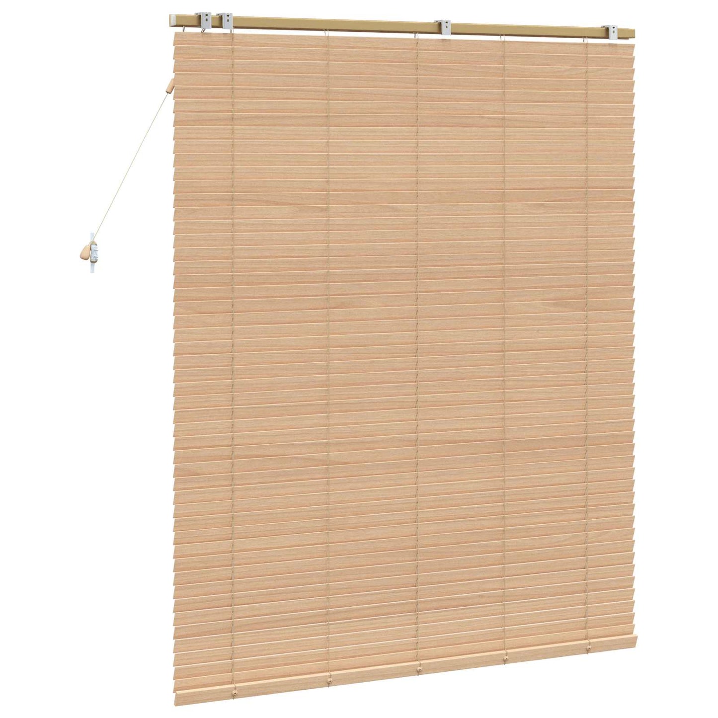 Venetian Blind Oak Look 140 x 160 cm 35 mm Solid Paulownia Wood
