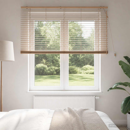 Venetian Blind Oak Look 150 x 160 cm 35 mm Solid Paulownia Wood