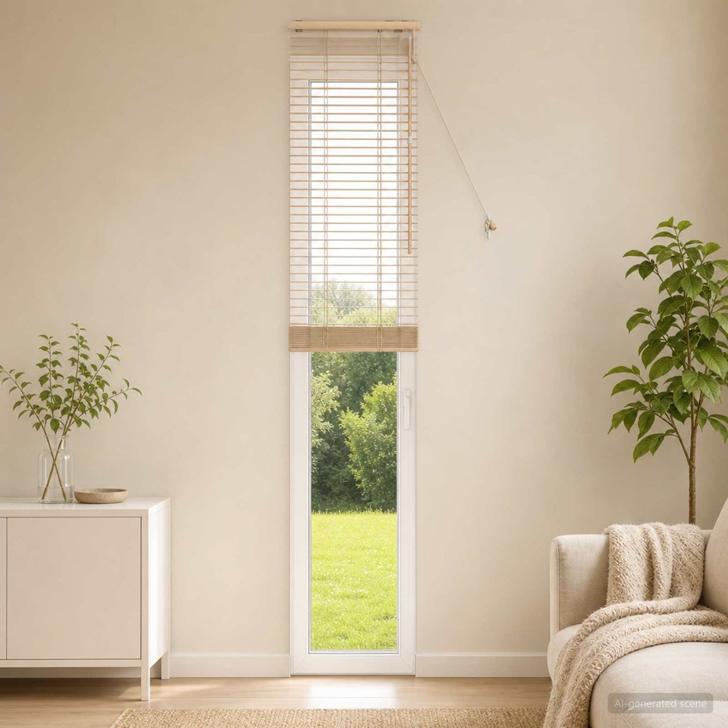 Venetian Blind Oak Look 45 x 250 cm 35 mm Solid Paulownia Wood