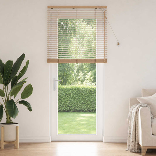 Venetian Blind Oak Look 90 x 250 cm 35 mm Solid Paulownia Wood
