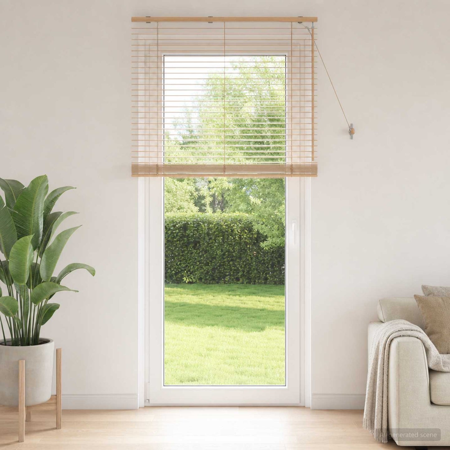 Venetian Blind Oak Look 100 x 250 cm 35 mm Solid Paulownia Wood