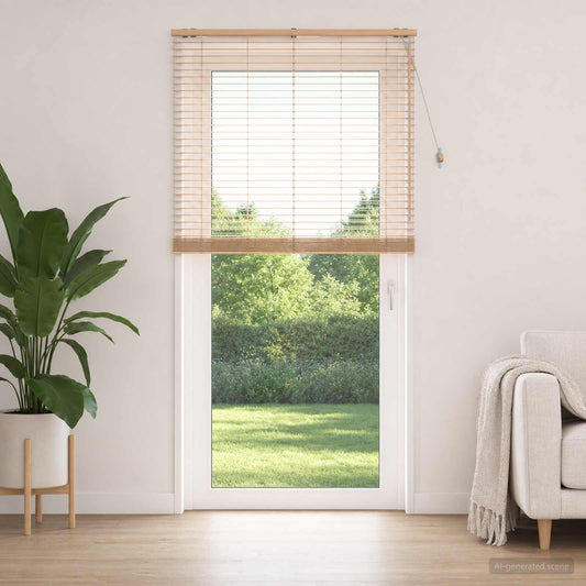 Venetian Blind Oak Look 135 x 250 cm 35 mm Solid Paulownia Wood