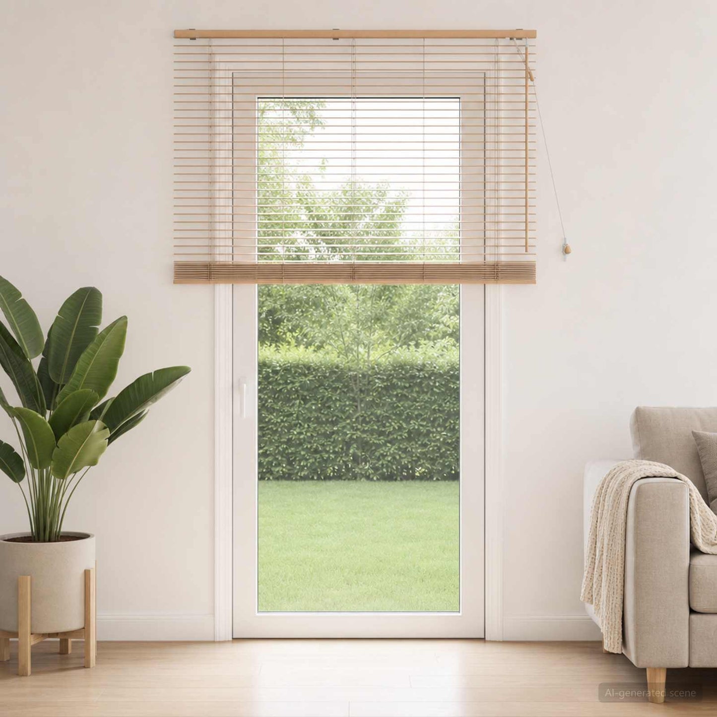 Venetian Blind Oak Look 155 x 250 cm 35 mm Solid Paulownia Wood