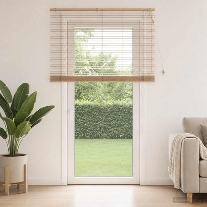Venetian Blind Oak Look 155 x 250 cm 35 mm Solid Paulownia Wood