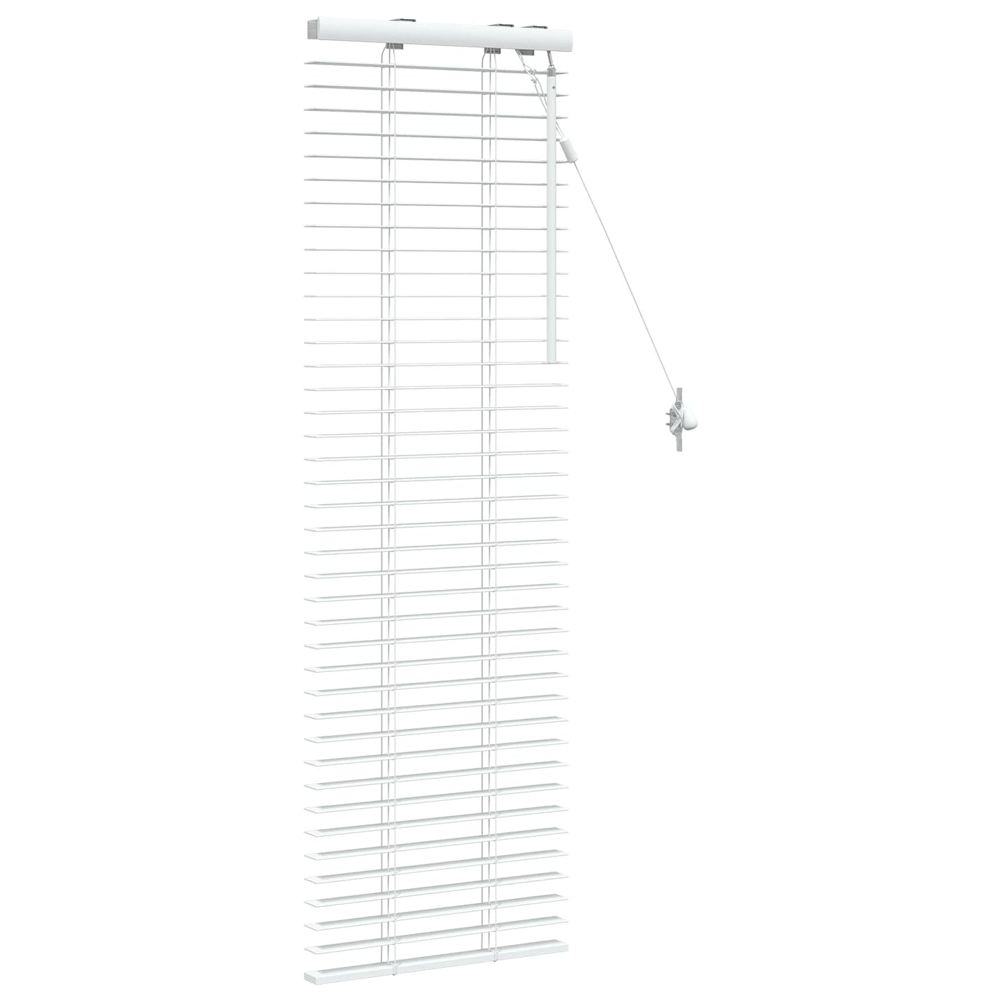 Venetian Blind White 40 x 130 cm 35 mm Solid Paulownia Wood