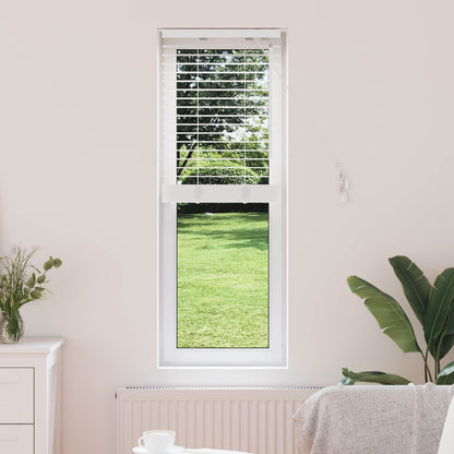Venetian Blind White 45 x 130 cm 35 mm Solid Paulownia Wood