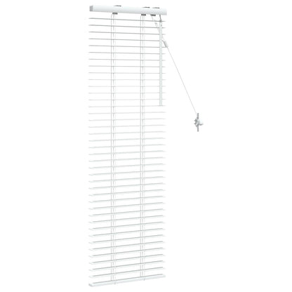 Venetian Blind White 45 x 130 cm 35 mm Solid Paulownia Wood