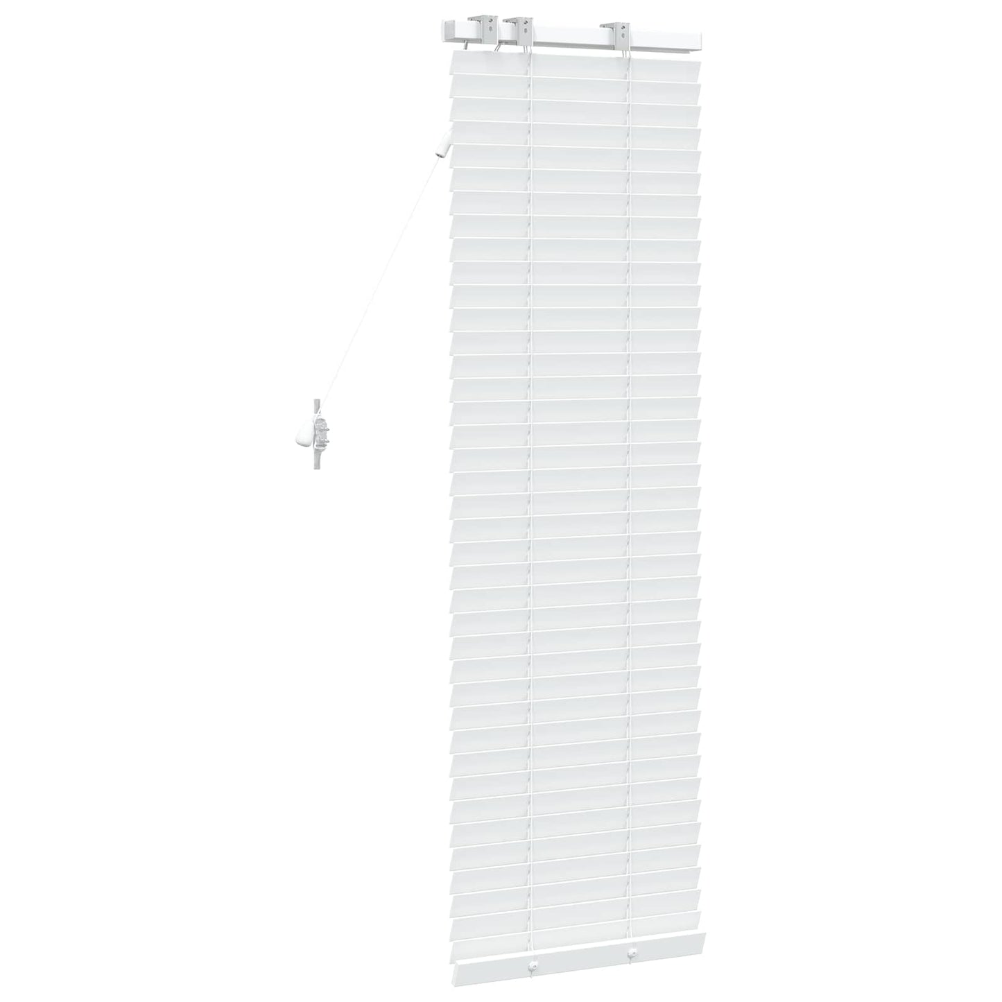 Venetian Blind White 45 x 130 cm 35 mm Solid Paulownia Wood