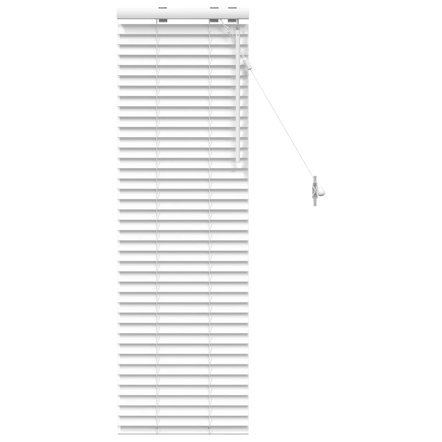 Venetian Blind White 50 x 130 cm 35 mm Solid Paulownia Wood