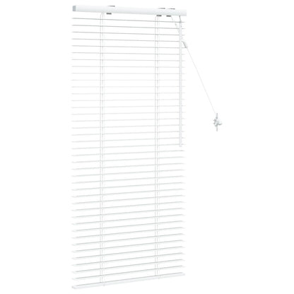 Venetian Blind White 55 x 130 cm 35 mm Solid Paulownia Wood