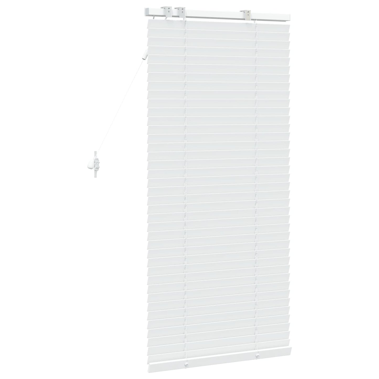 Venetian Blind White 55 x 130 cm 35 mm Solid Paulownia Wood