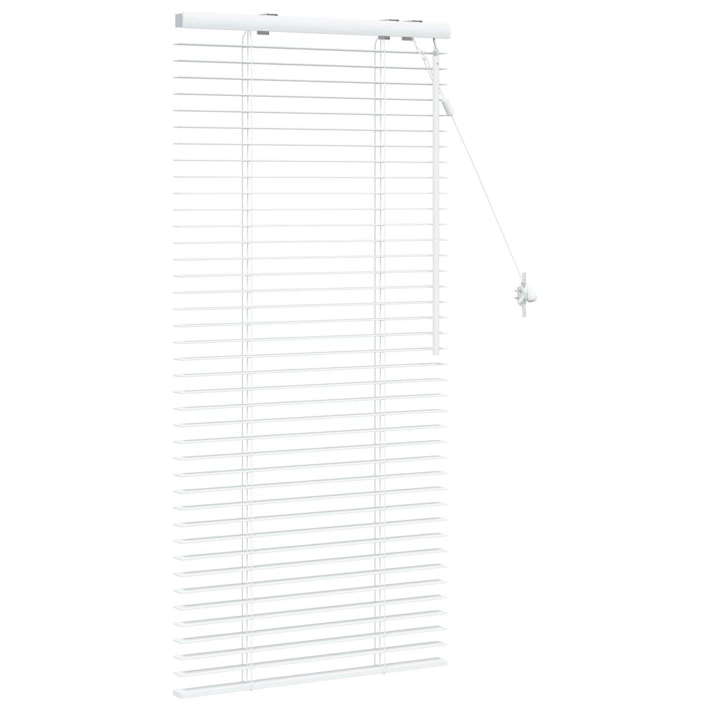 Venetian Blind White 65 x 130 cm 35 mm Solid Paulownia Wood